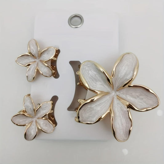 Golden Petal Clip 3 Pieces Set