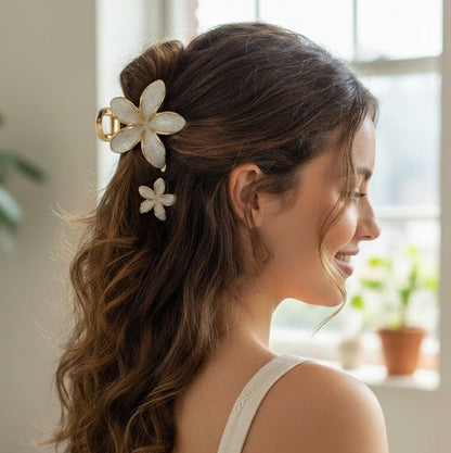 Golden Petal Clip 3 Pieces Set